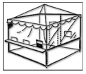 Food service tent Santa Clara County diagram
